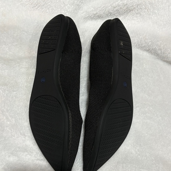 Rothy's Black Flats with Blue Accent - Picture 3 of 3